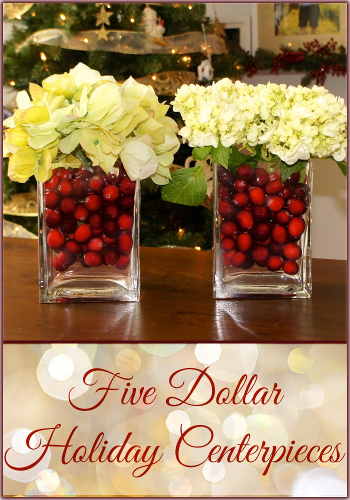 Cheap Holiday Party Ideas
 $5 Holiday Centerpieces