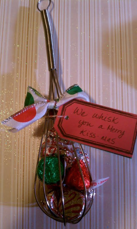 Cheap Holiday Party Ideas
 "We whisk you a Merry Kissmas " Cute inexpensive t