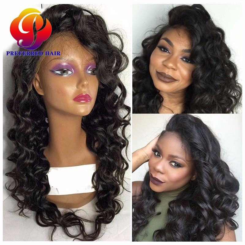 Cheap Human Lace Front Wigs With Baby Hair
 Lace Frontal Wig With Baby Hairs Cheap Custom Made Human