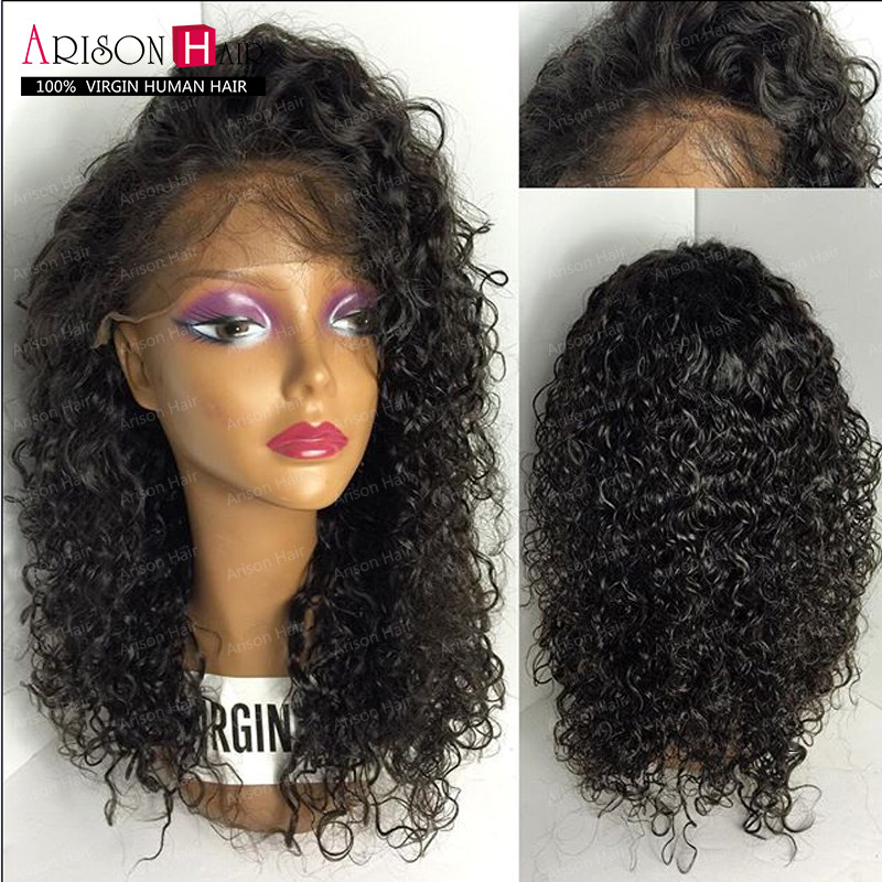 Cheap Human Lace Front Wigs With Baby Hair
 9A Cheap Brazilian Full Lace Wig With Baby Hair Deep Curly