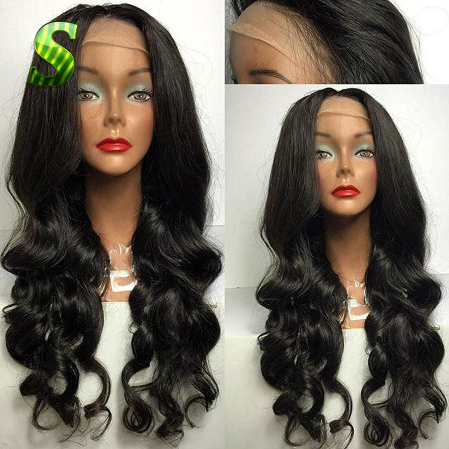 Cheap Human Lace Front Wigs With Baby Hair
 7A Cheap Brazilian Full Lace Wig With Baby Hair Body Wave