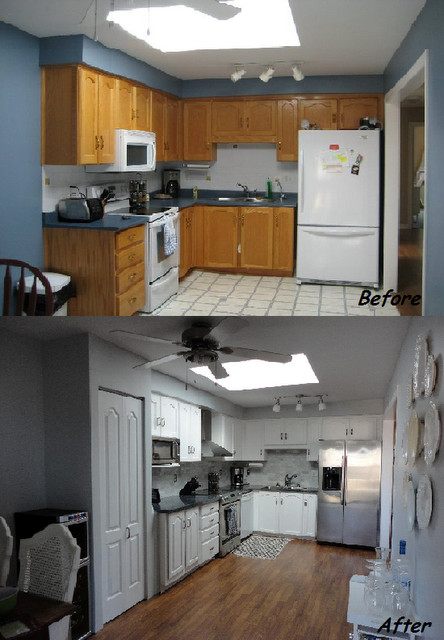Cheap Kitchen Remodel
 Kitchen Remodel on a bud DIY Kitchen Before and after