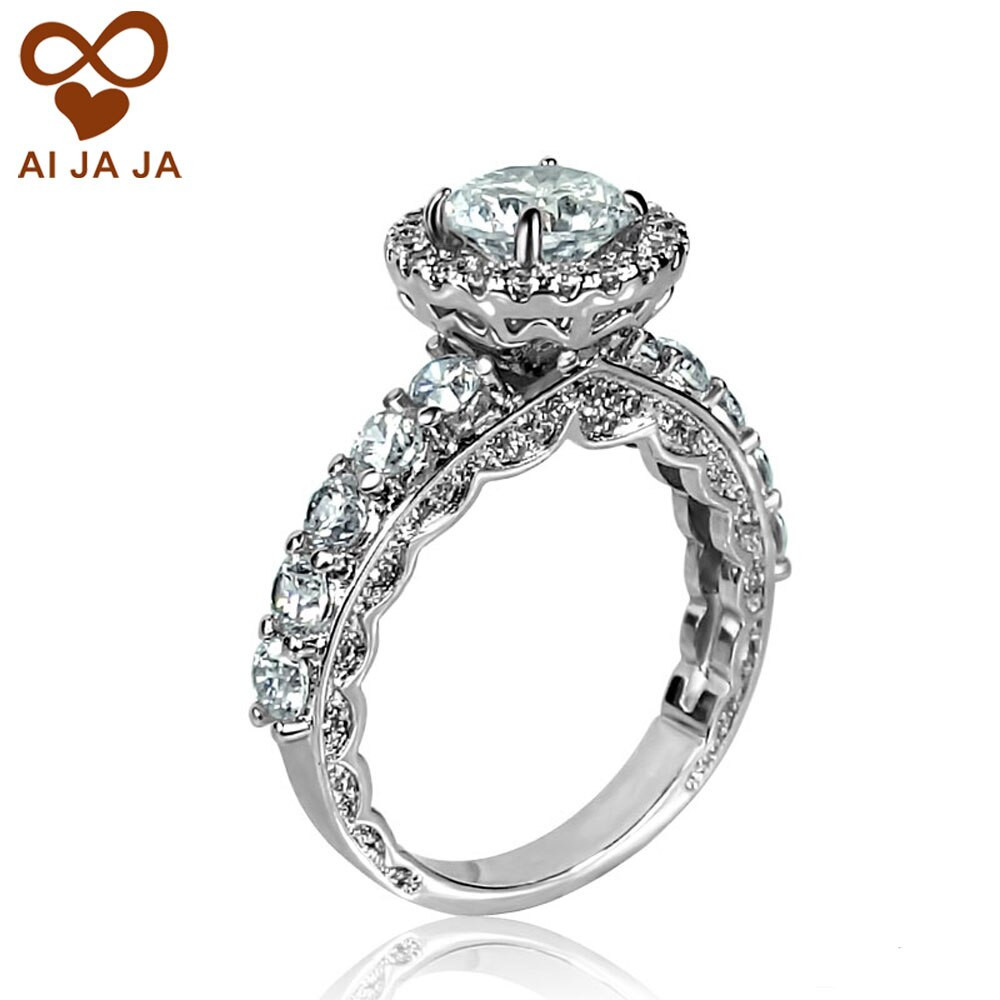 Cheap Vintage Wedding Rings
 Aliexpress Buy CZ Paved Vintage Wedding Rings For