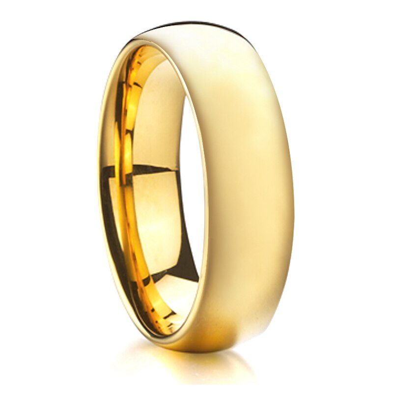 Cheap Wedding Bands
 Gold Color Wedding Band Tungsten Ring Men discount cheap