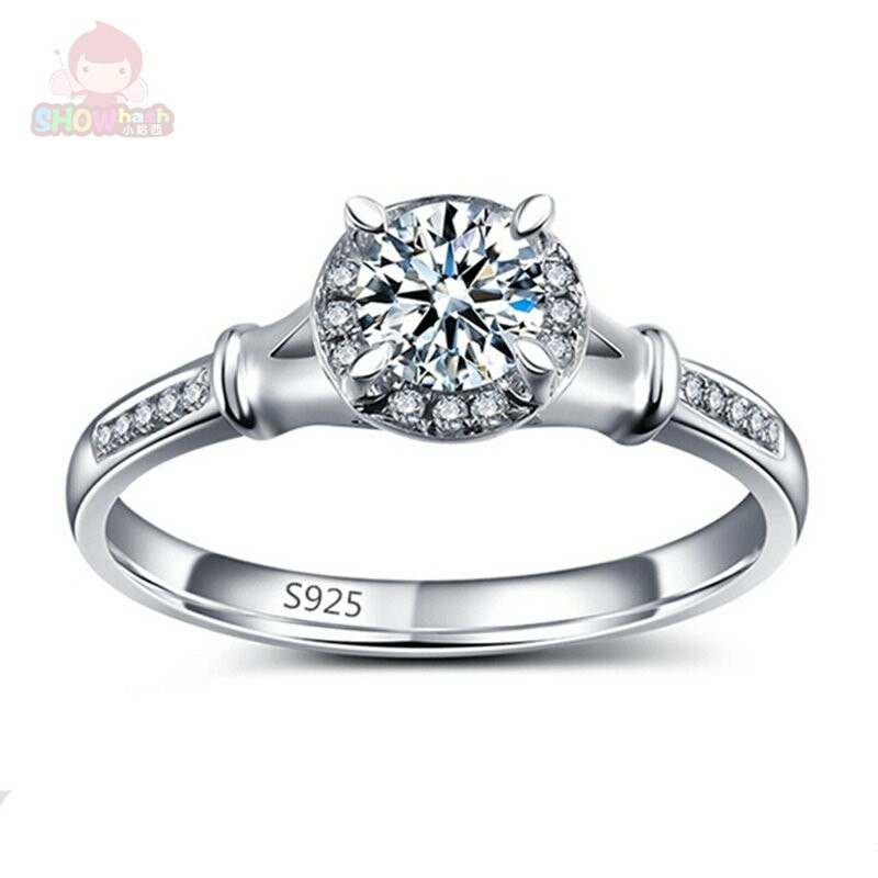 Cheap Wedding Bands For Women
 New Design Classic Generous Shining Round Engagement