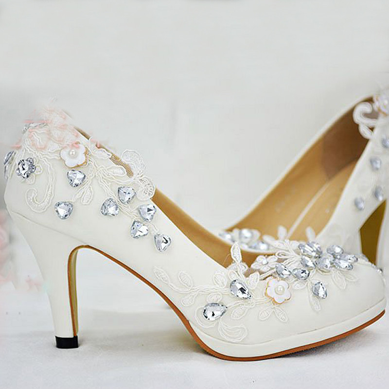 Cheap Wedding Shoes Online
 Cheap Crystal lady s formal shoes High Heels Bridal