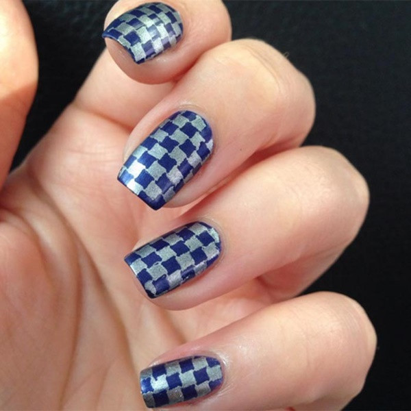 Checkered Nail Designs
 15 Beautiful Checkered Nail Art Designs
