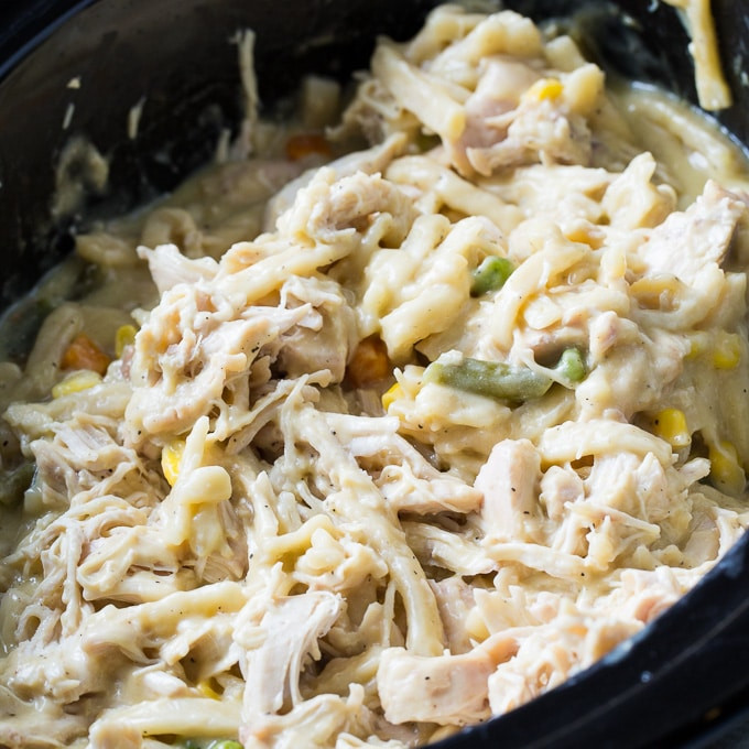 Chicken And Noodles Crockpot
 Crock Pot Chicken and Noodles Spicy Southern Kitchen