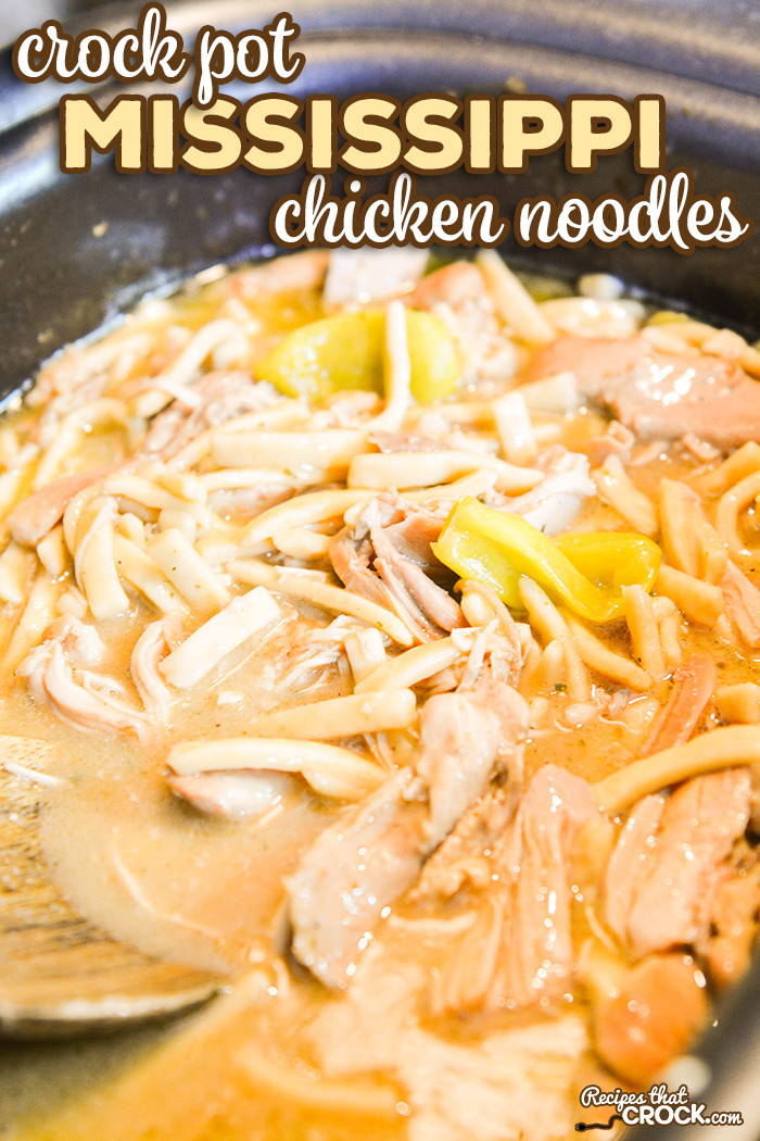 Chicken And Noodles Crockpot
 Crock Pot Mississippi Chicken Noodles Recipes That Crock