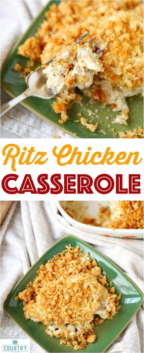 Chicken Casserole With Ritz
 Ritz chicken casserole Recipe Casseroles
