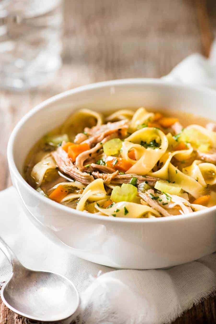 Chicken Noodle Vegetable Soup
 Chicken and Ve able Noodle Soup