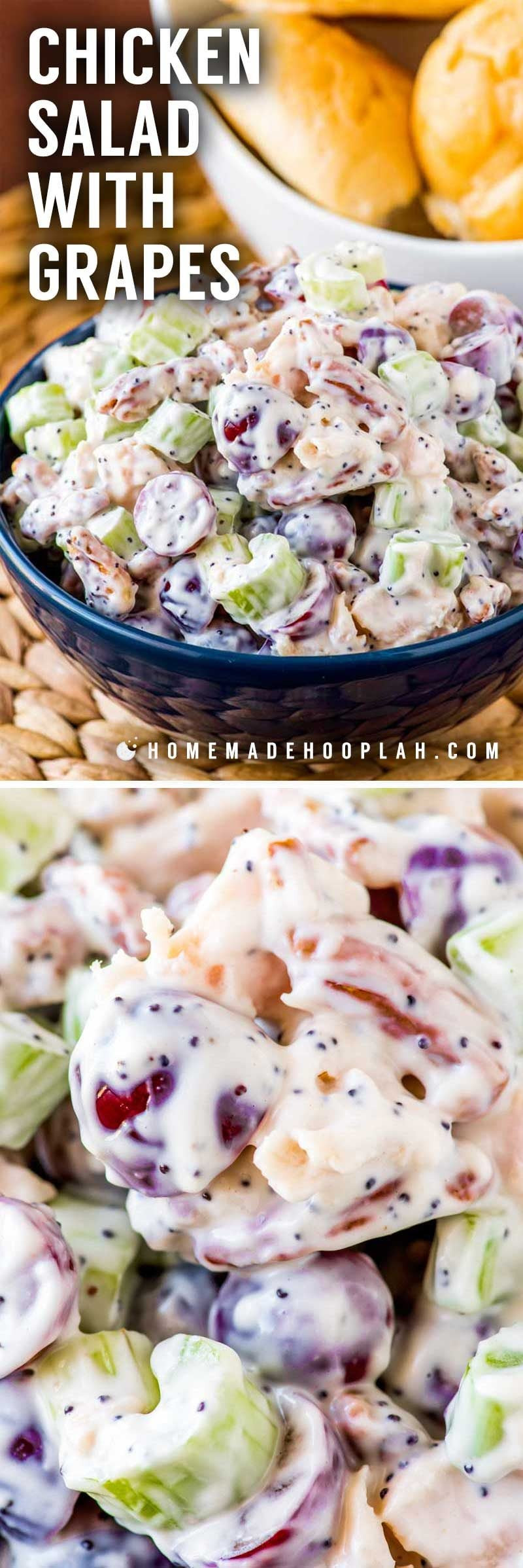 Chicken Salad With Grapes And Pecans
 Chicken Salad with Grapes Homemade Hooplah