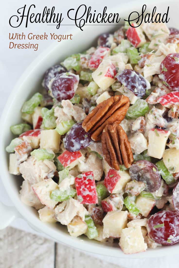 Chicken Salad With Grapes And Pecans
 Healthy Chicken Salad with Grapes Apples and Tarragon