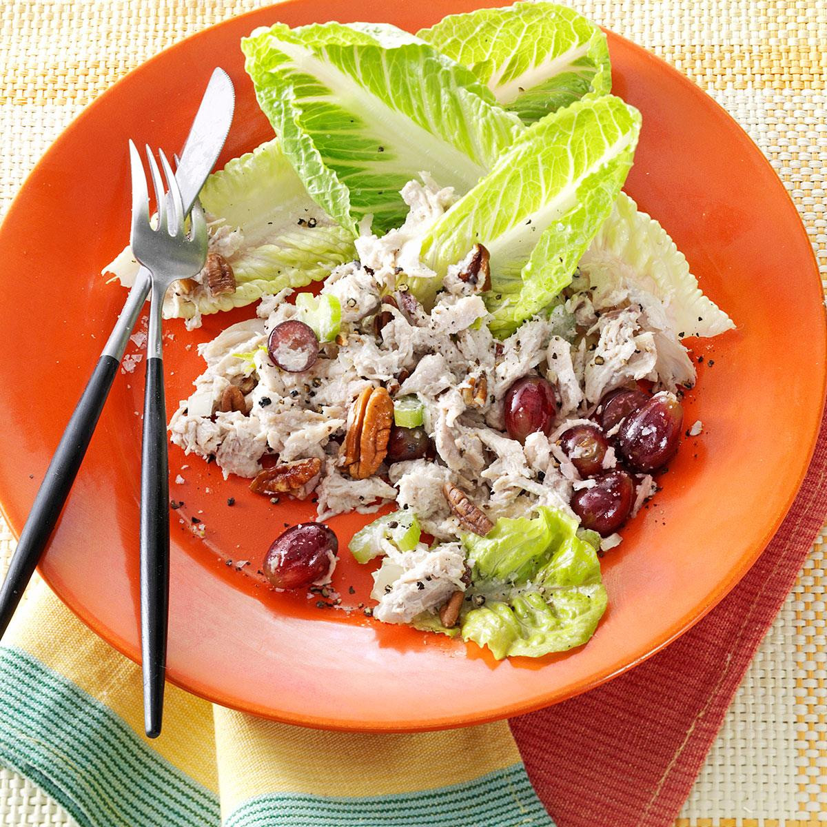 Chicken Salad With Grapes And Pecans
 Chunky Chicken Salad with Grapes and Pecans Recipe