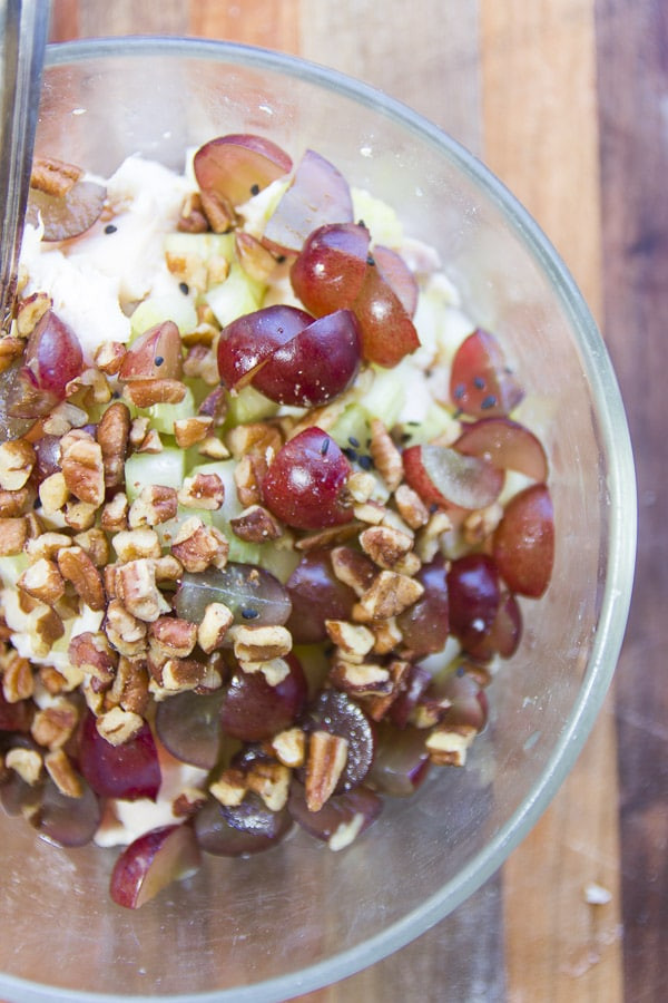 Chicken Salad With Grapes And Pecans
 Chicken salad with grapes and pecans
