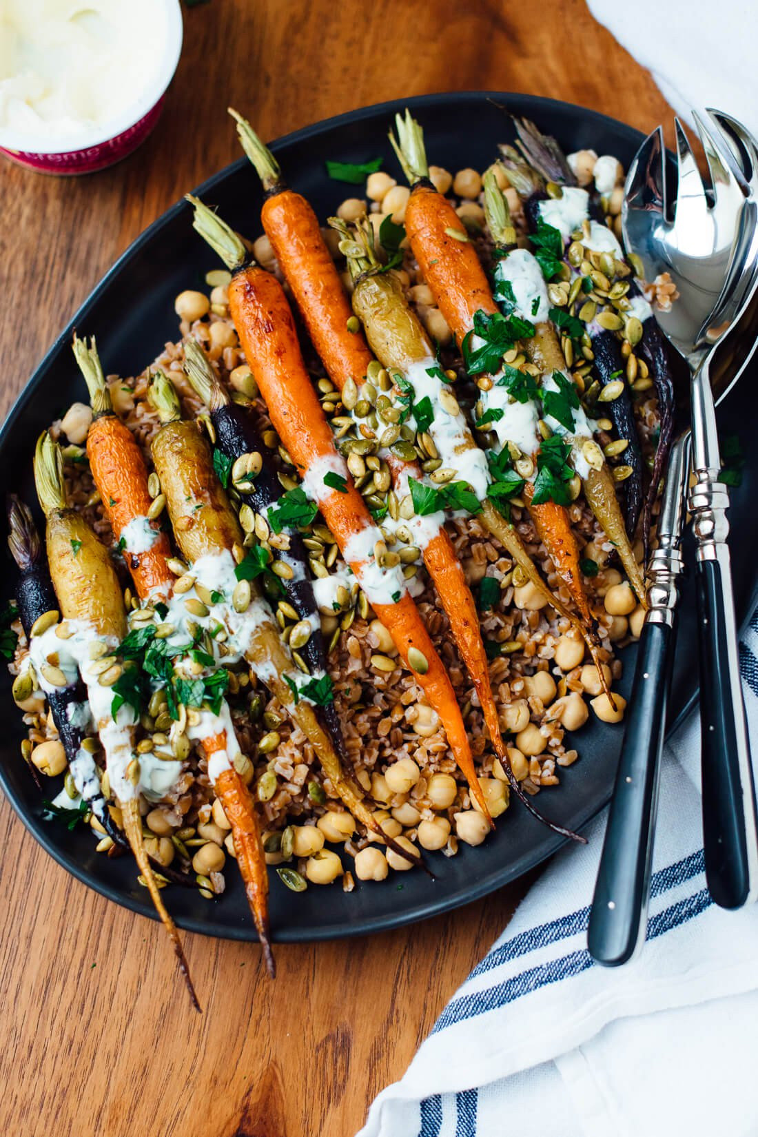 Chickpeas Recipes For Baby
 Roasted Carrots with Farro & Chickpeas Cookie and Kate