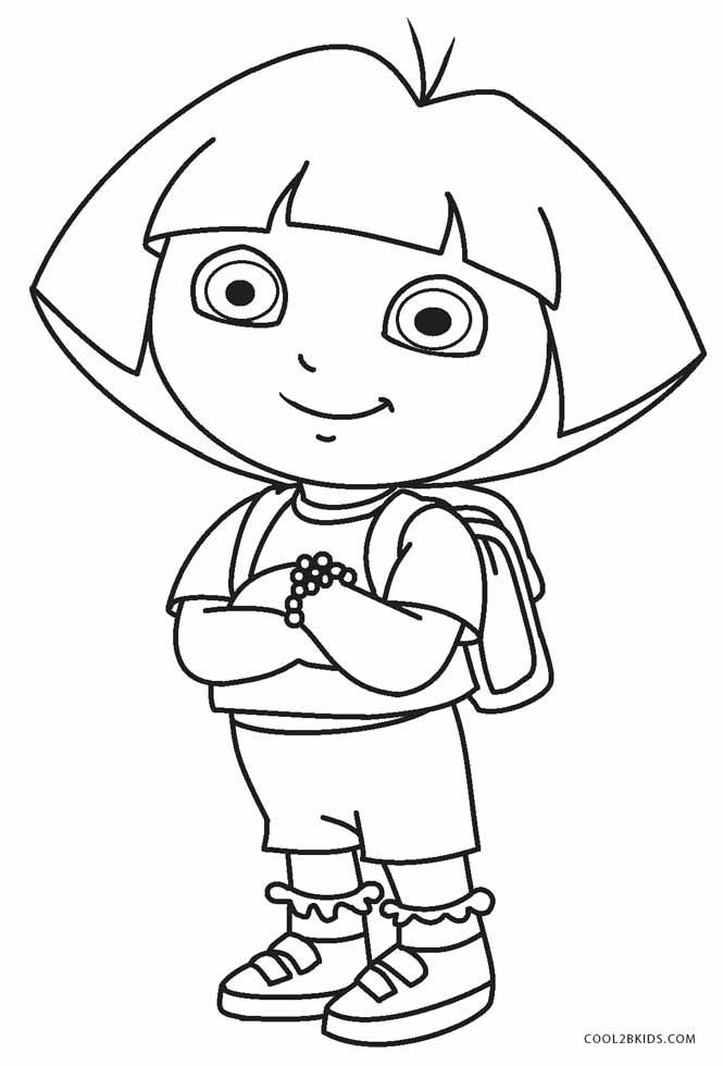 Child Coloring Pages
 Free Printable Dora Coloring Pages For Kids