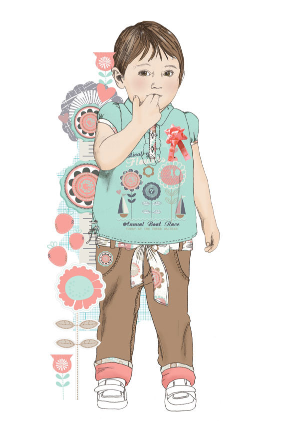 Child Fashion Illustration
 Fashion Illustration Kids and Baby on Behance
