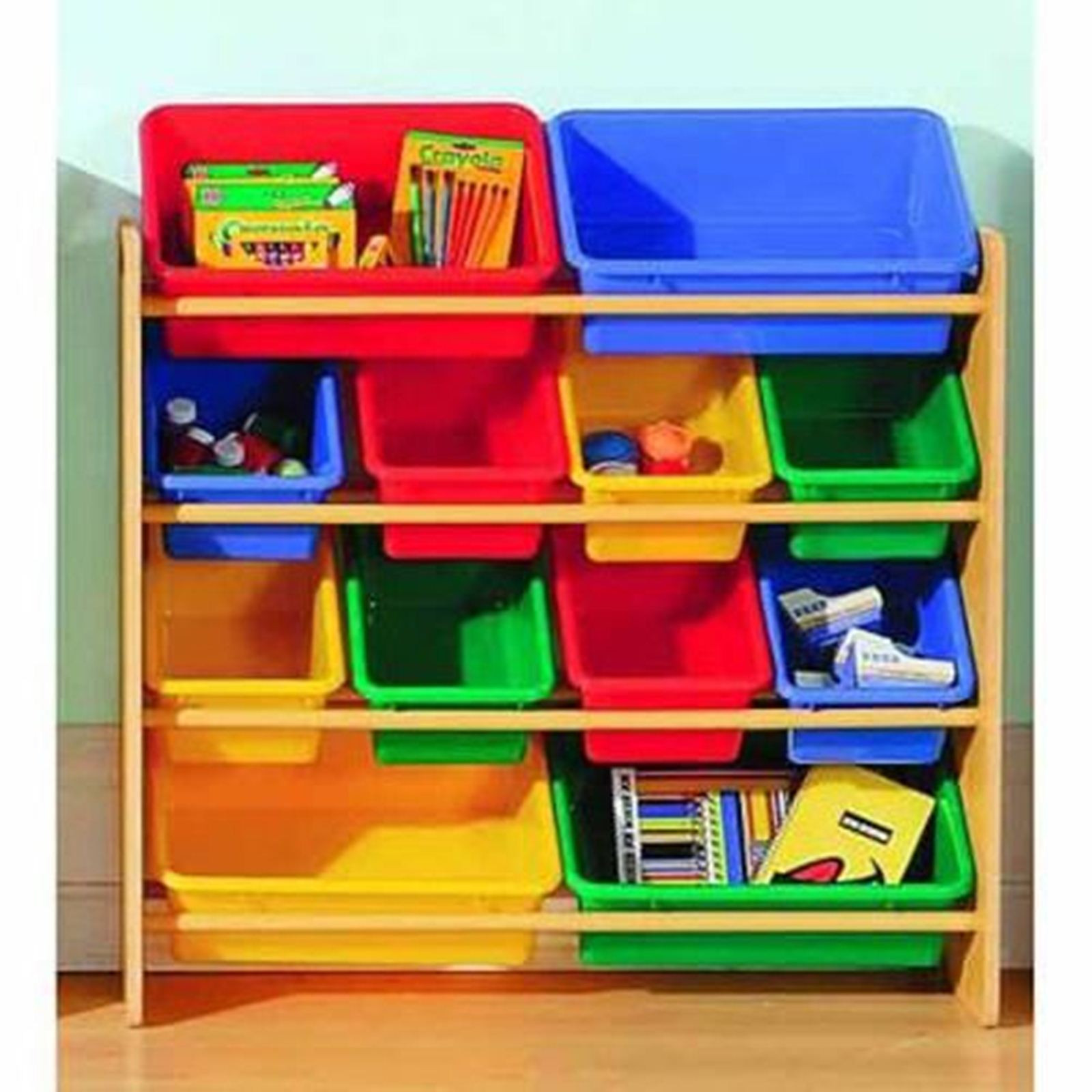 Child Storage Bins
 Essential Home Kids 12 Bin Organizer Home Furniture