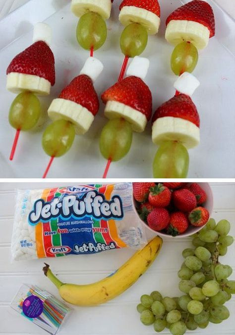 Children Christmas Party Food
 Grinch Kabobs Recipe