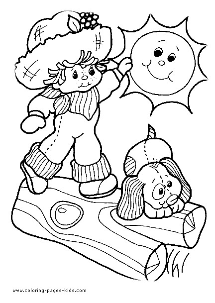 Children Coloring Page
 Colorir e Pintar Strawberry Shortcake Coloring Pages