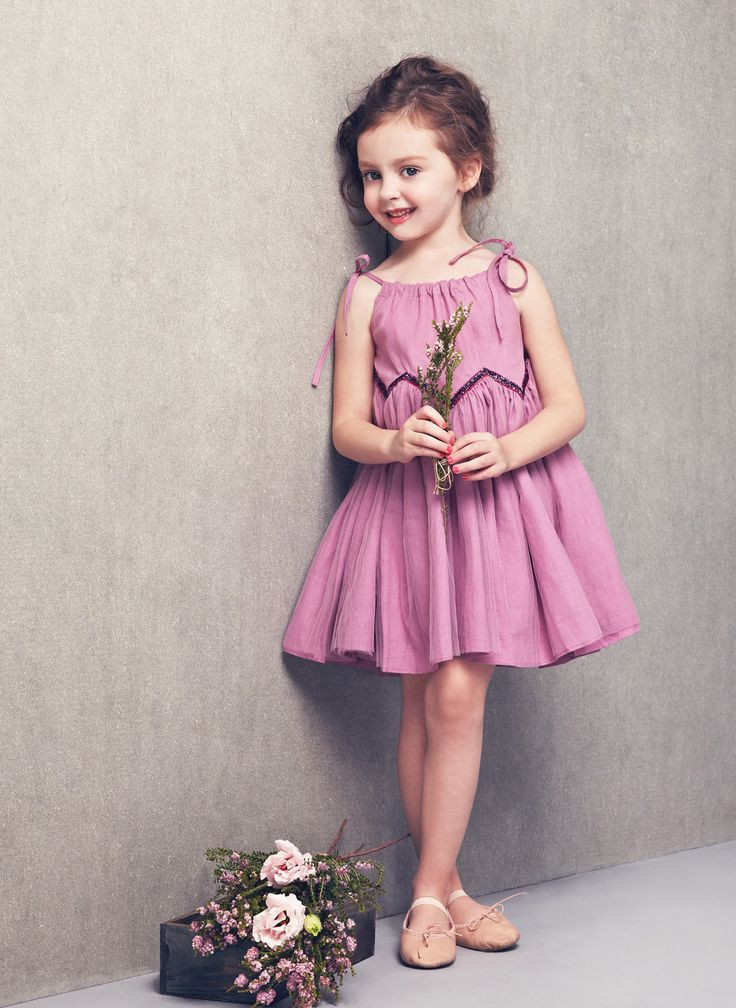 Children Fashion Model
 Nellystella Love Mimi Dress Smoky Grape PRE ORDER