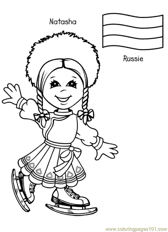 Children Of The World Coloring Pages
 free printable coloring page Kids From Around The World