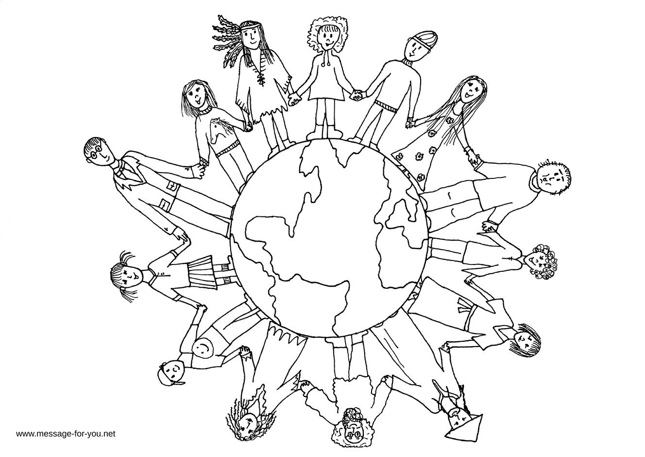 Children Of The World Coloring Pages
 Children The World Coloring Pages Bestofcoloring