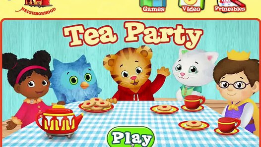Children Tea Party Games
 Daniel Tiger s Neighborhood Tea Party Cartoon Animation