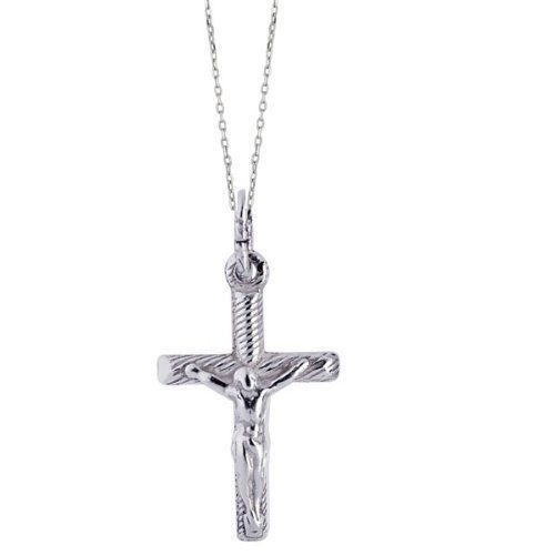 Children's Cross Necklace
 925 Sterling Silver Children s Kids Baby Cross Crucifix