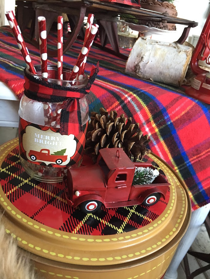 Children'S Holiday Party Ideas
 Kara s Party Ideas Vintage Rustic Plaid Christmas Party