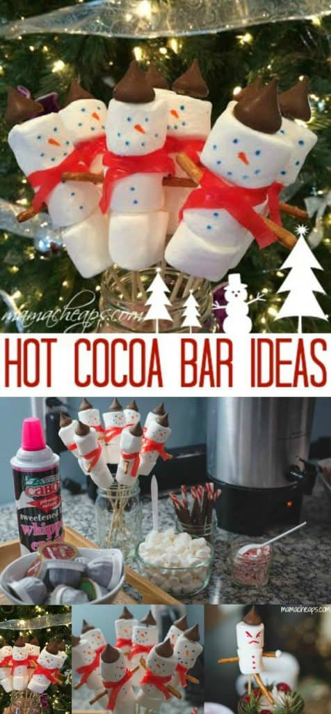 Children'S Holiday Party Ideas
 Hot Cocoa Bar Ideas with Marshmallow Snowmen Stirrers