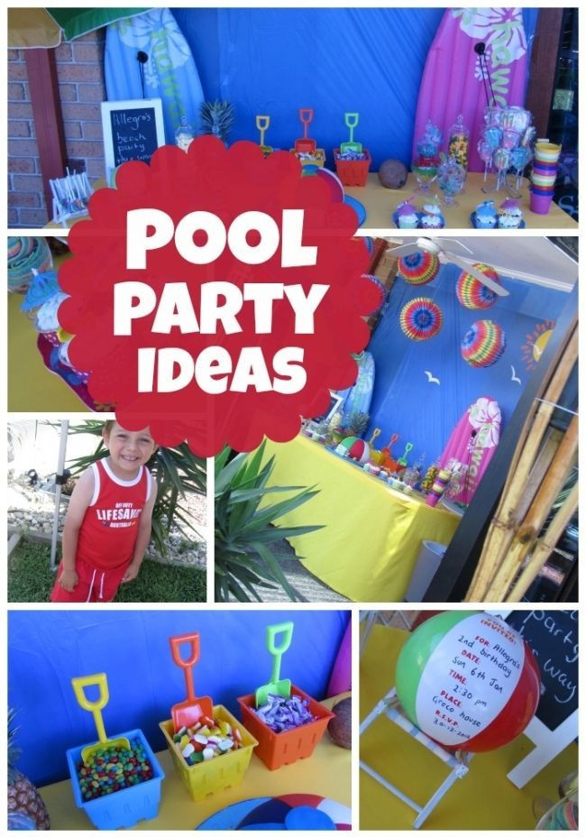 Childrens Beach Party Ideas
 A Joint Summer Birthday Pool Party