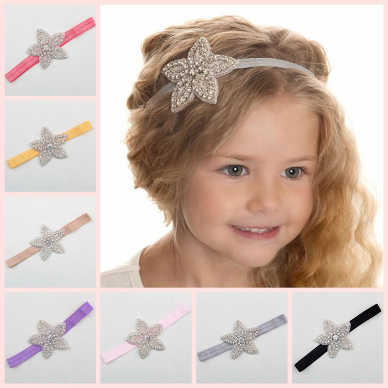 Childrens Wedding Hairstyles
 Children Baby Girls Rhinestone Flower Star Headband Hair
