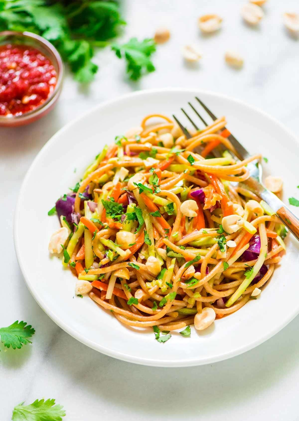 Chinese Cold Noodles Recipe
 Asian Noodle Salad with Creamy Peanut Dressing
