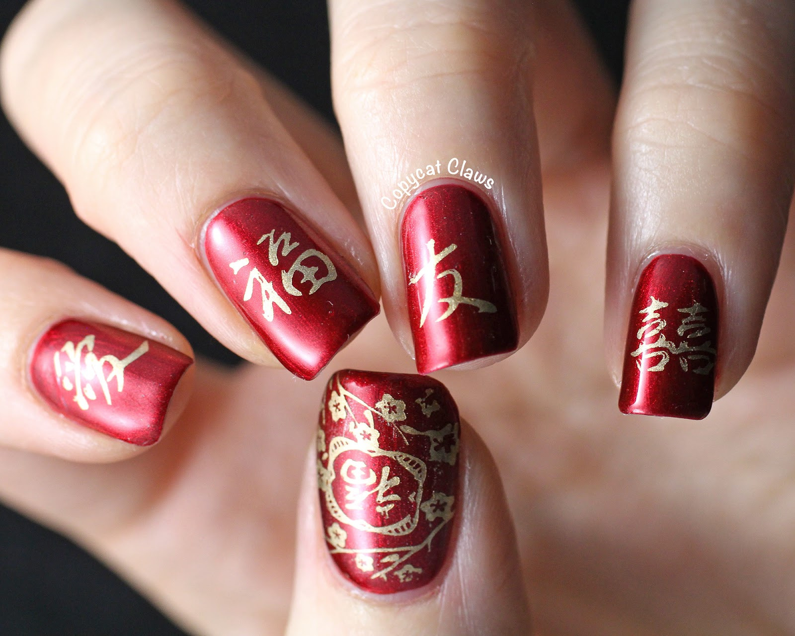 8. "Gelish Nail Designs for Chinese New Year" - wide 1