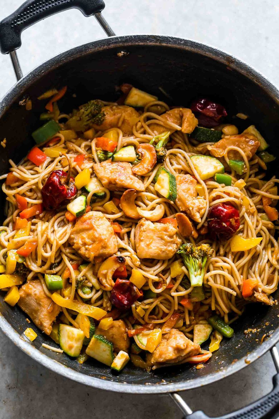 Chinese Noodles Recipe With Chicken
 Chinese Cashew Chicken Noodles Stir Fry Under 30 minutes