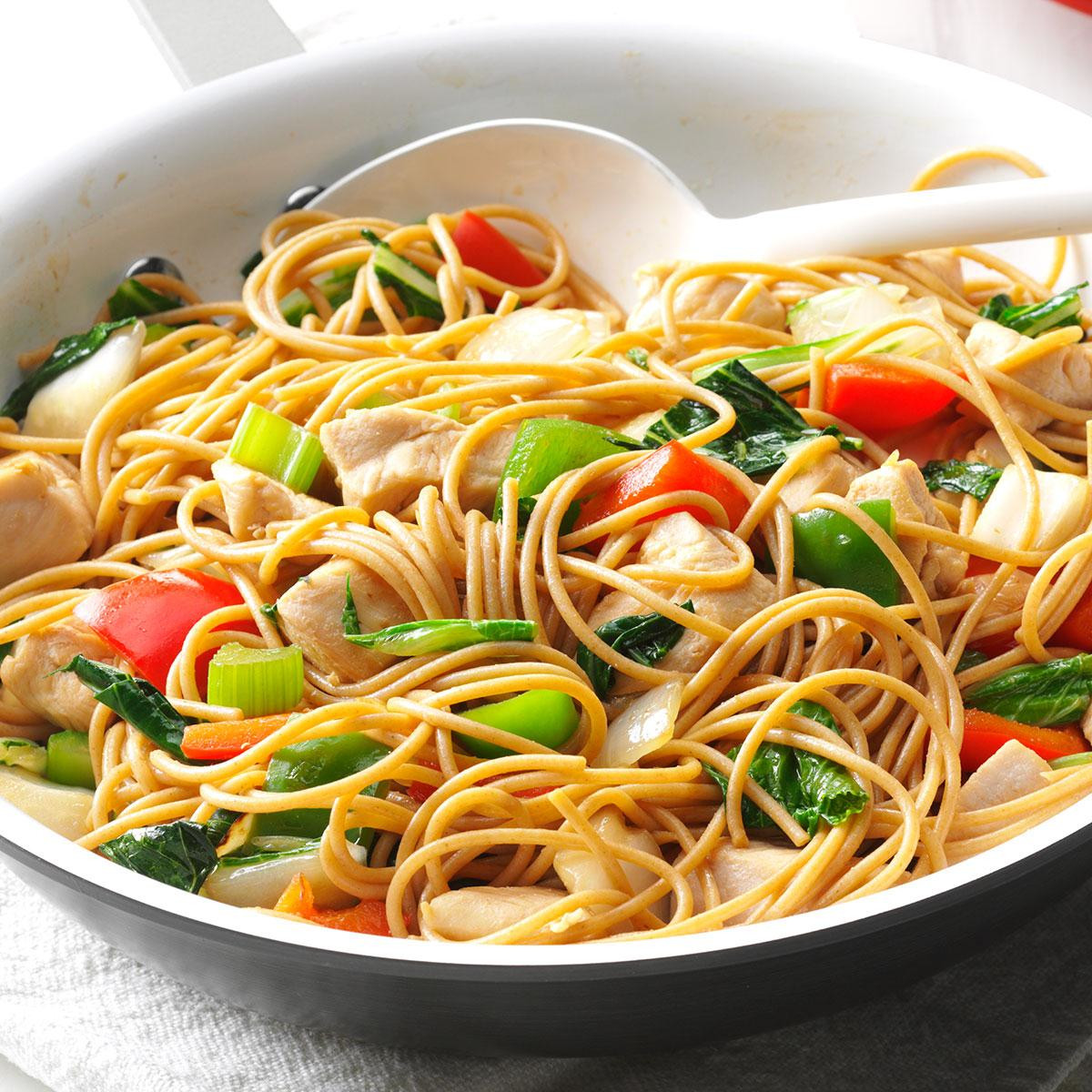 Chinese Noodles Recipe With Chicken
 Chicken Stir Fry with Noodles Recipe