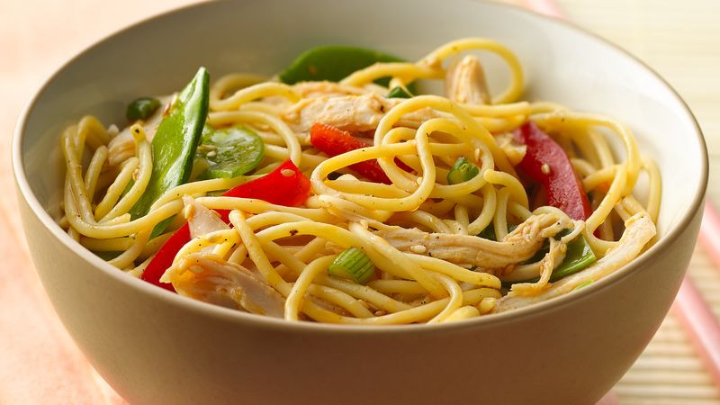 Chinese Noodles Recipe With Chicken
 Chinese Chicken Noodle Salad Recipe BettyCrocker