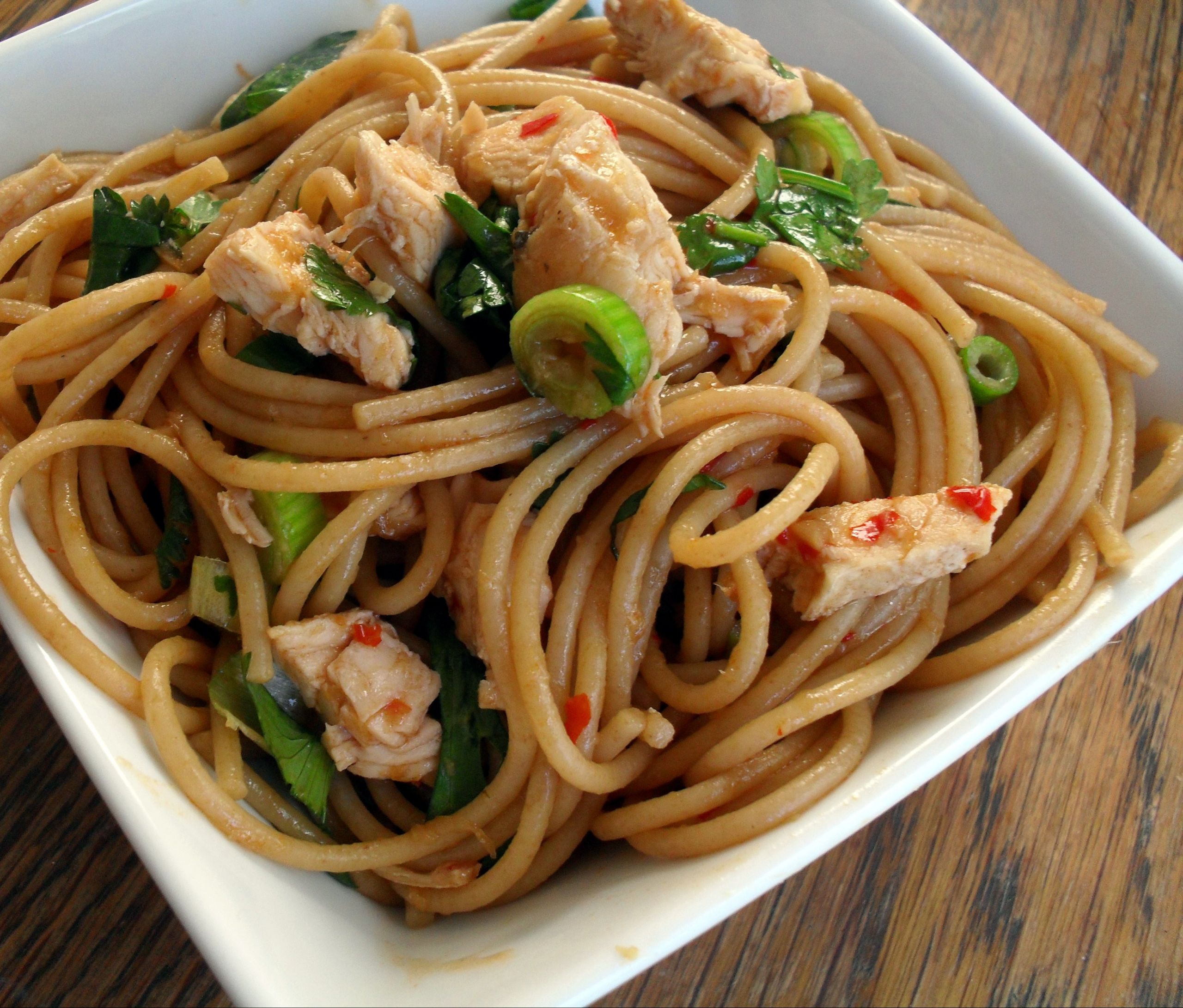 Chinese Noodles Recipe With Chicken
 Spicy Asian Noodles with Chicken