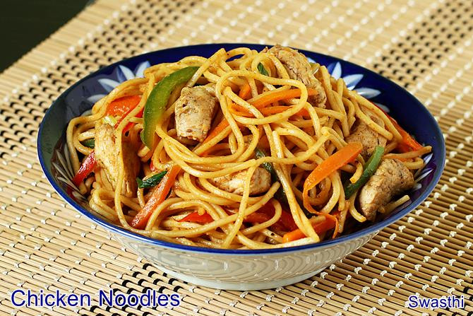 Chinese Noodles Recipe With Chicken
 Chicken noodles recipe