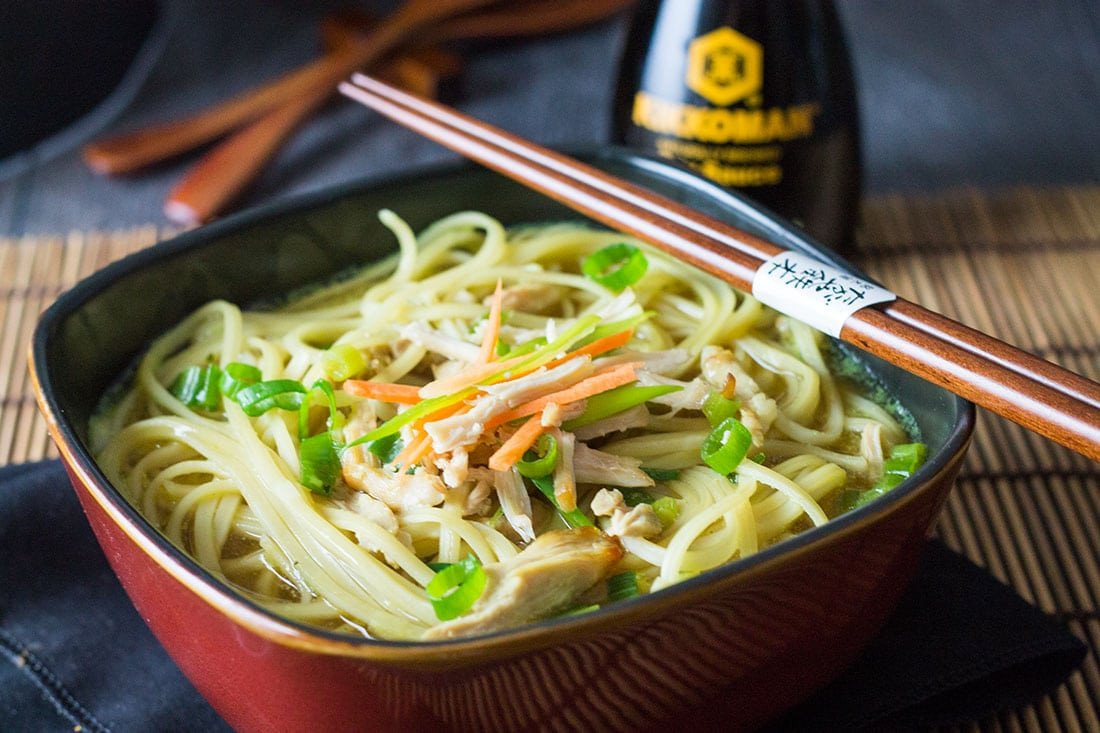 Chinese Noodles Recipe With Chicken
 Quick & Easy Chinese Chicken Noodle Soup Erren s Kitchen