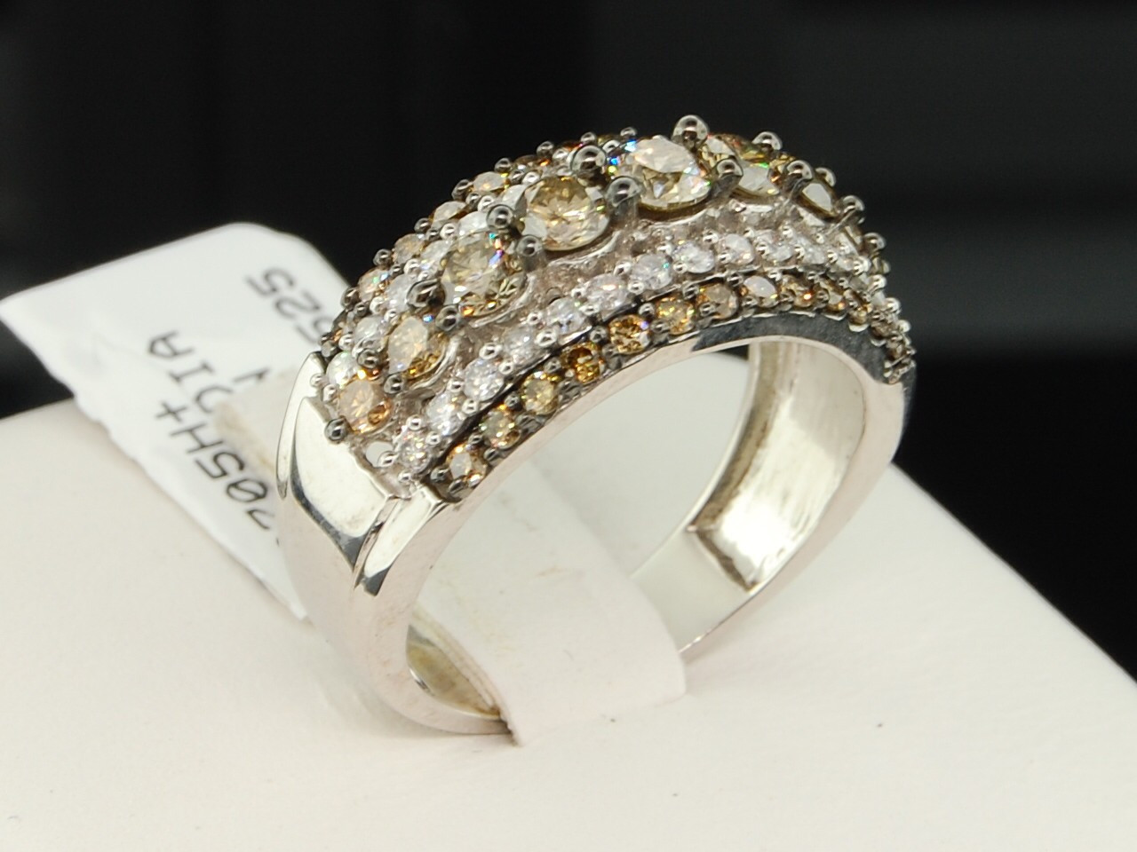 Chocolate Diamond Wedding Rings
 LADIES WHITE GOLD BROWN CHOCOLATE DIAMOND ENGAGEMENT RING