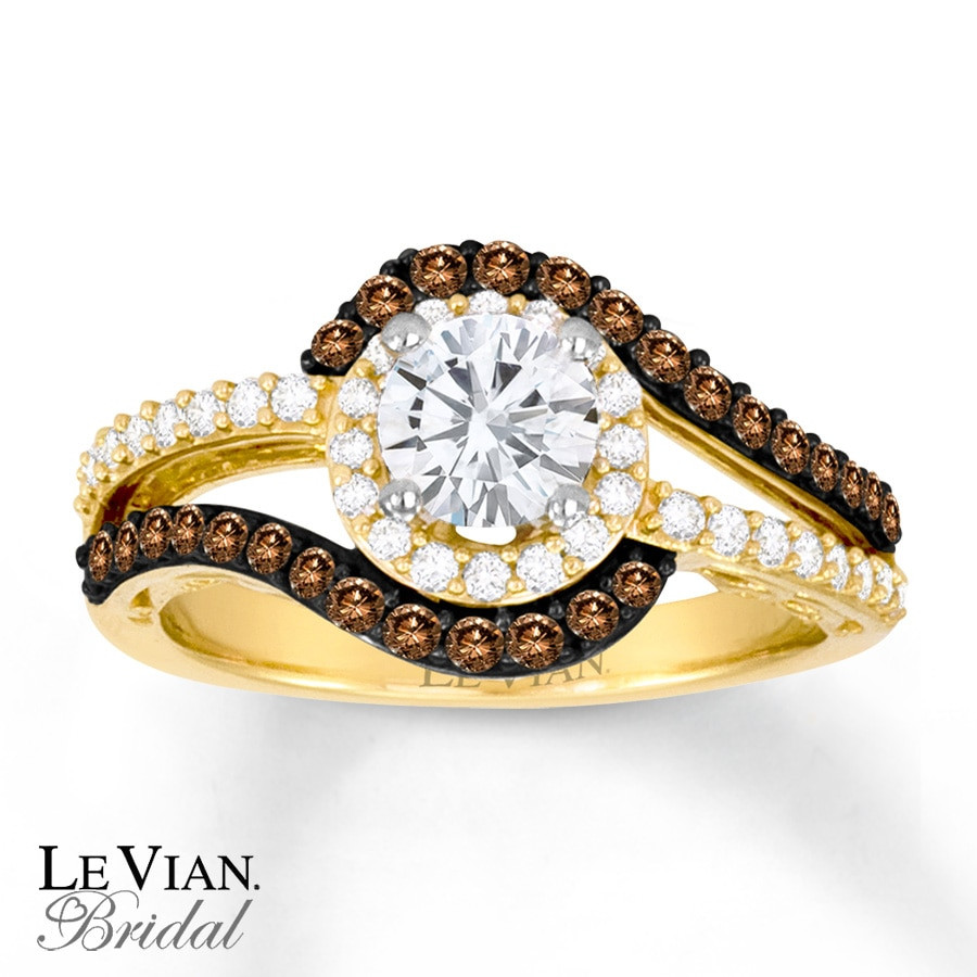 Chocolate Diamond Wedding Rings
 Kay LeVian Chocolate Diamonds 1 ct tw Engagement Ring