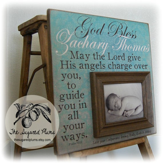 Christening Gift Ideas From Godmother
 Baptism Gift Baptism Gift from Godparent by thesugaredplums