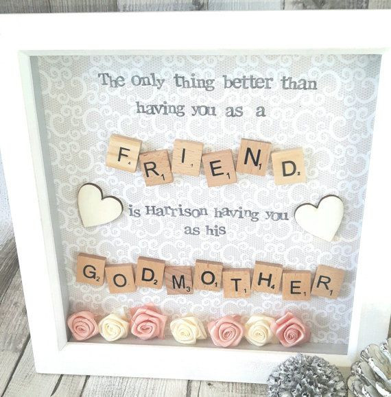 Christening Gift Ideas From Godmother
 Godmother Frame Gift For Godparents Christening Gifts