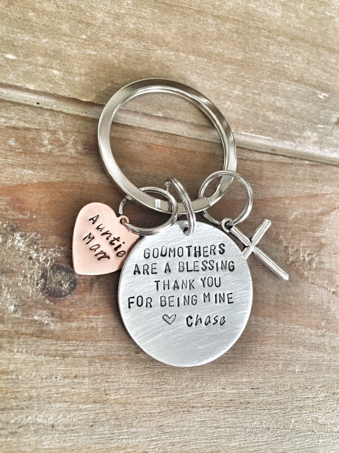 Christening Gift Ideas From Godmother
 Baptism Christening Keychain for Godmother Godfather