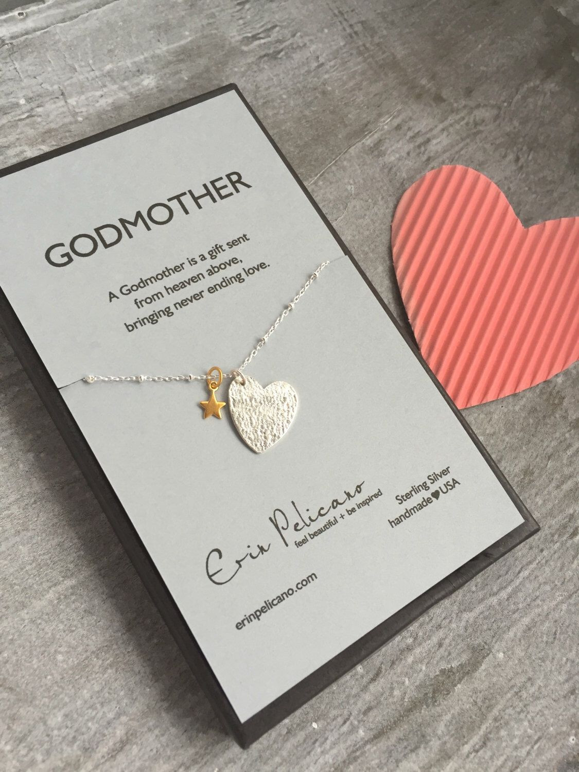Christening Gift Ideas From Godmother
 Godmother Necklace Will You Be My Godmother Gift Baptism