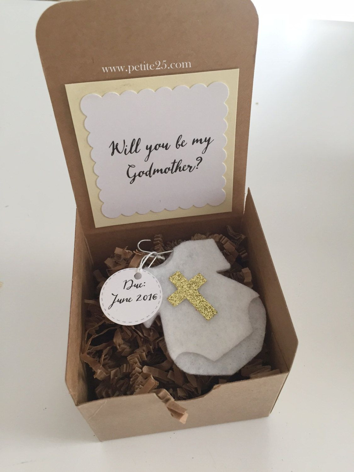Christening Gift Ideas From Godmother
 Will you be my Godmother be my Godparent baptism baby