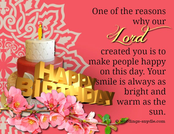 Christian Birthday Wishes For Friend
 Christian Birthday Wordings and Messages – Wordings and